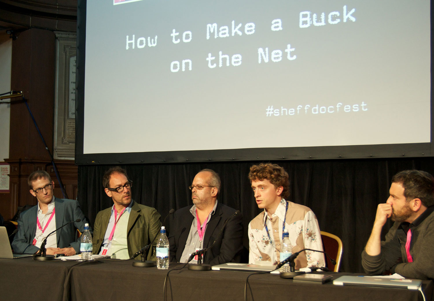 Peter Gerard speaking at Sheffield Documentary Festival